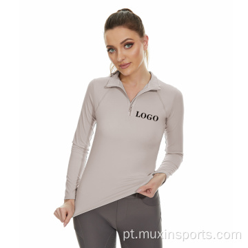 Nylon Quick Dry Horse Roude Camisa Equestre Top